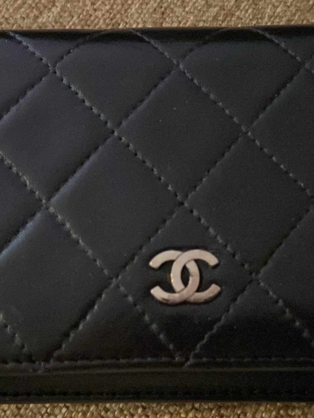 CHANEL Black Quilted Leather Wallet on Chain with Silver Hardware - Picture 9 of 11